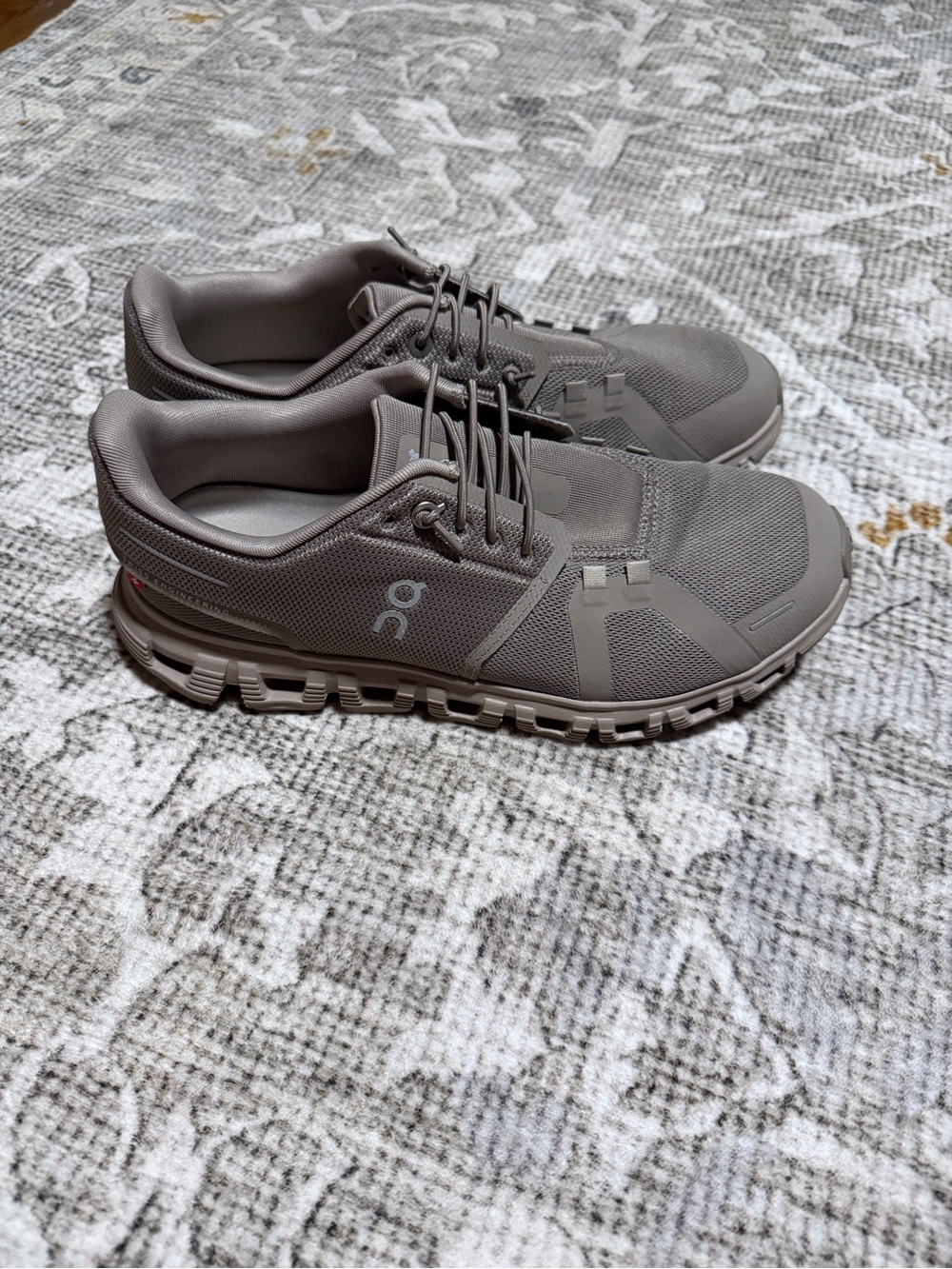 On Running Women's Taupe Lace-Up Running Sneakers - Picture 4 of 7